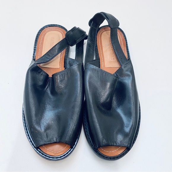 NEW Rachel Comey leather peeptoe sandal flats - Picture 1 of 7